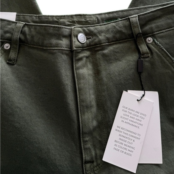 Seven7  7.7  Olive Green Carpenter Mid-Rise Jeans size 29 - Picture 7 of 15